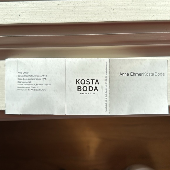 Kosta Boda Anna Ehmer Design Contrast Dish NWOT - Picture 10 of 10